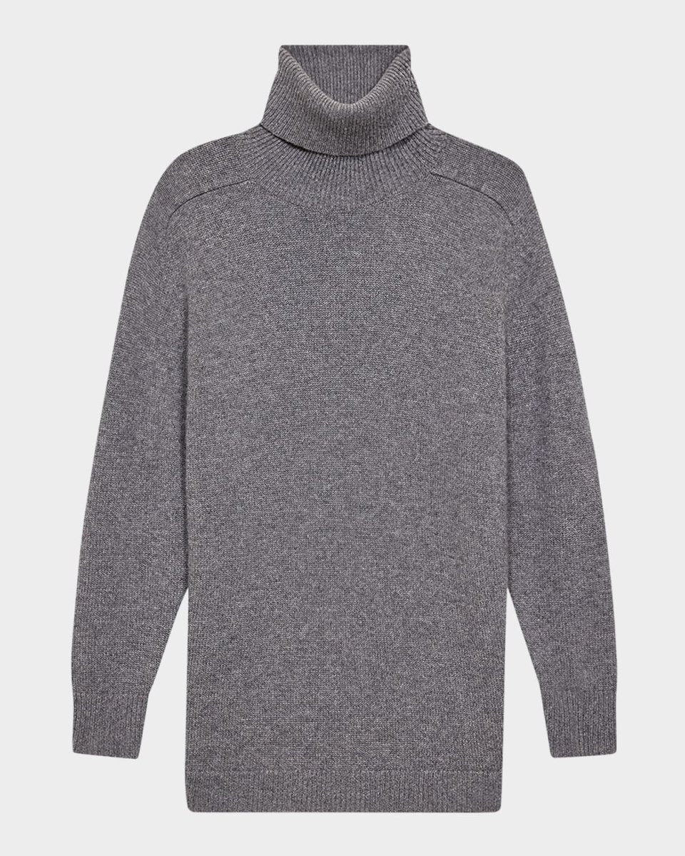 Long Oversized Cashmere Turtleneck Sweater